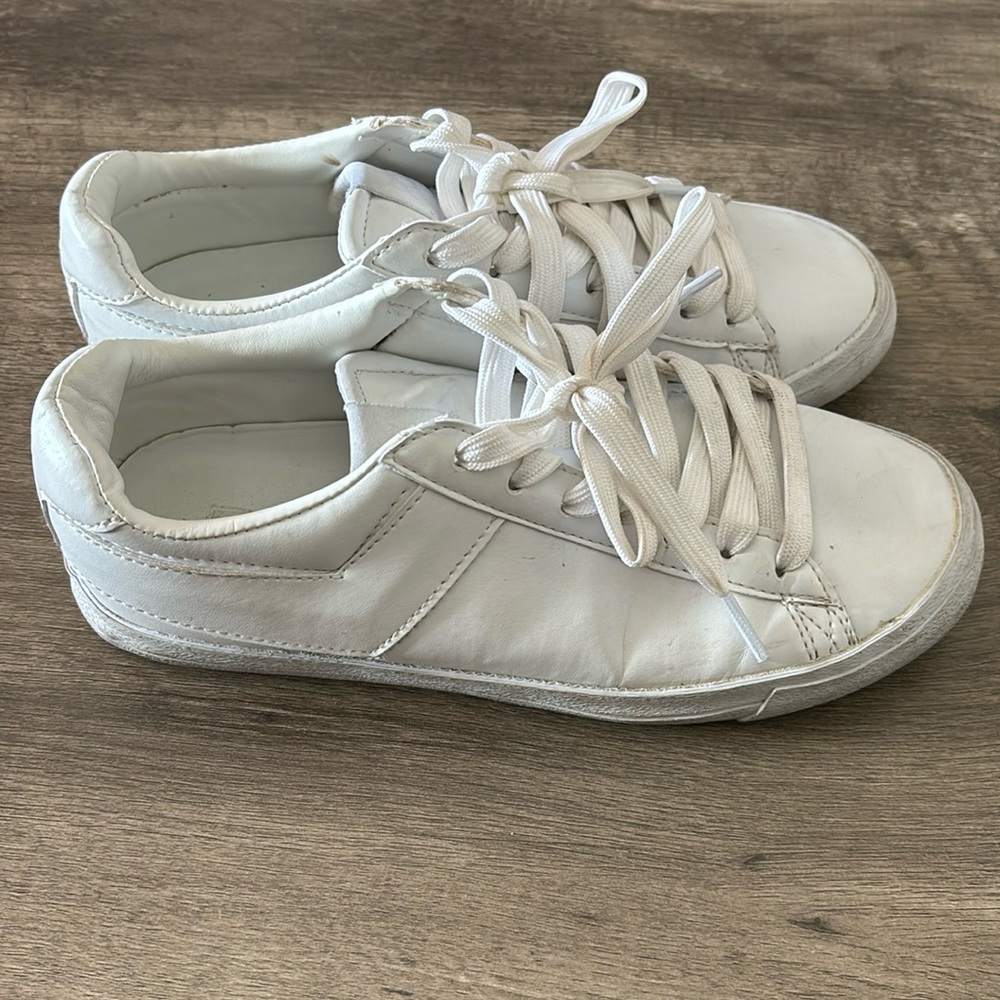 Pony white lace up sneakers size 4.5